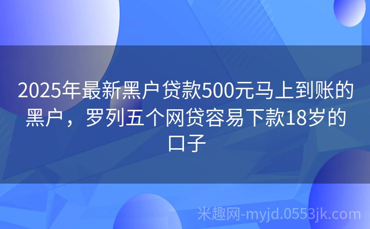 2025年黑戶最新口子申請(qǐng)指南，初學(xué)者與進(jìn)階用戶通用步驟